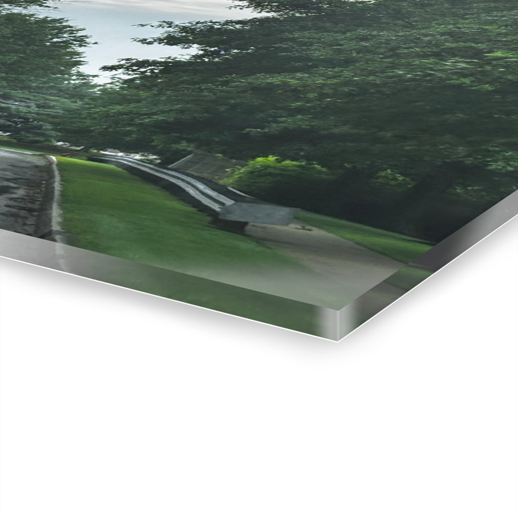 Road After Rain Acrylic Wall Art - Serene Road Photo