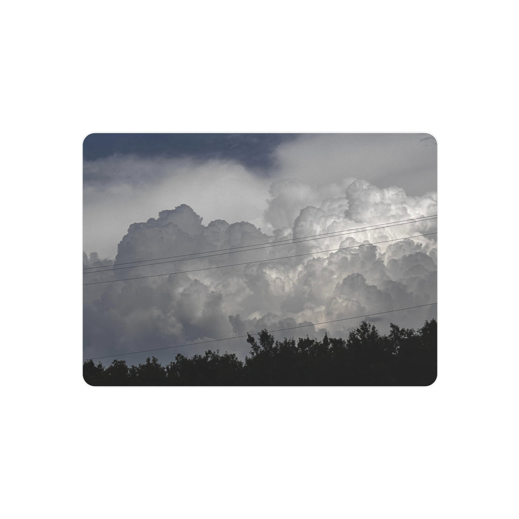 Storm Power Metal Wall Art, Dramatic Cloudscape Photo Metal Sign for Home or Office