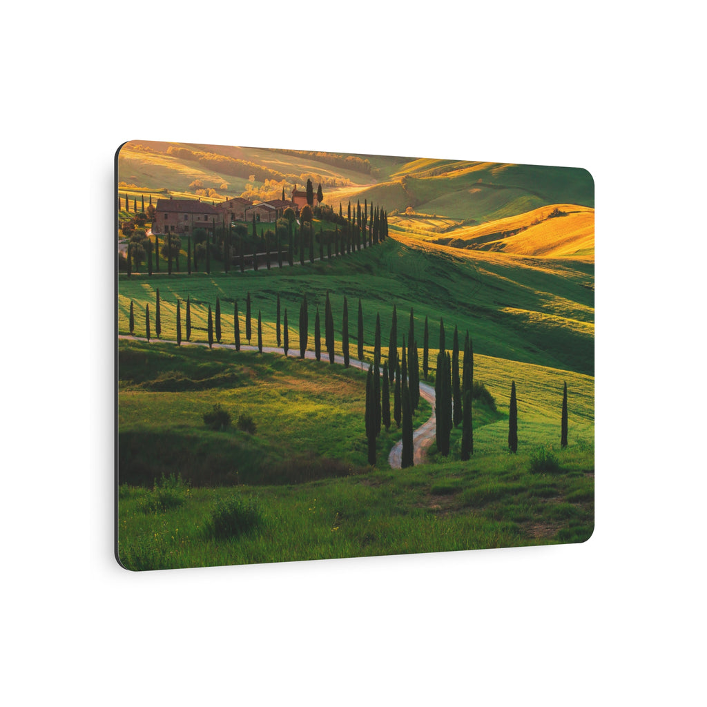 Tuscany Landscape Metal Art Sign – Rustic Italian Countryside Wall Decor