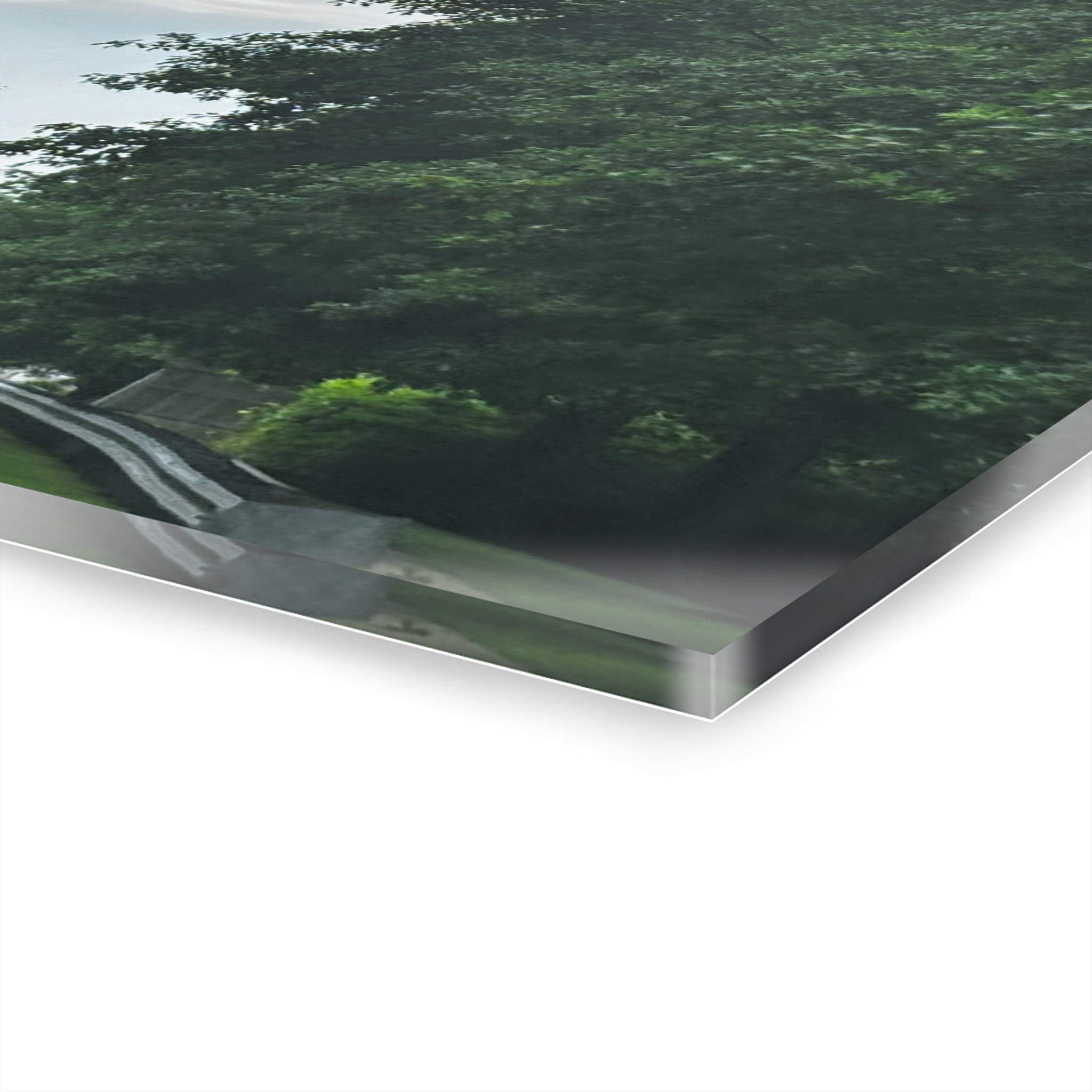 Road After Rain Acrylic Wall Art - Serene Road Photo