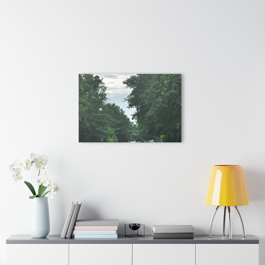 Road After Rain Acrylic Wall Art - Serene Road Photo