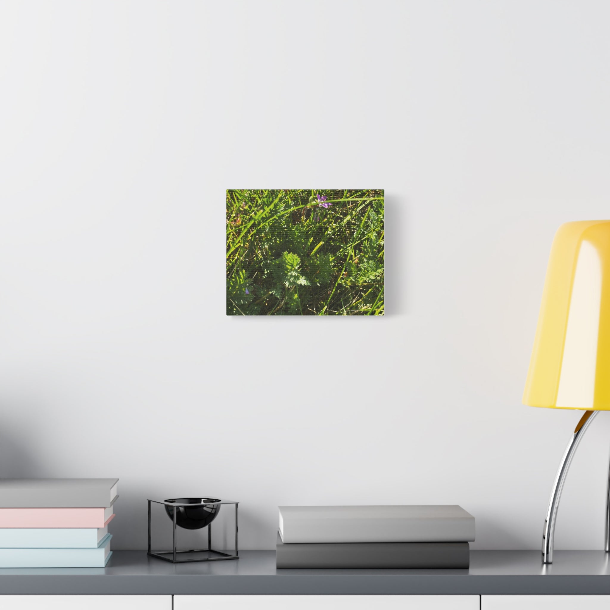 Sunlit Wildflower Meadow Canvas Print — Matte Stretched Wall Art