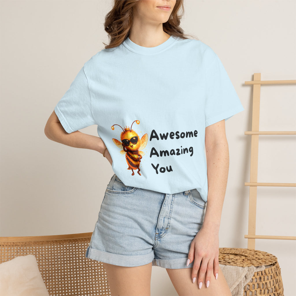 Bee Graphic T-Shirt — "Bee Awesome, Bee Amazing, Bee You" Positive Message Tee