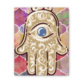 Hamsa Eye Canvas Wall Art - Stretched 0.75" Spiritual Boho Home Decor