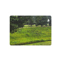 Bright Green Meadow Metal Art Sign, Scenic Green Hills Landscape Wall Decor