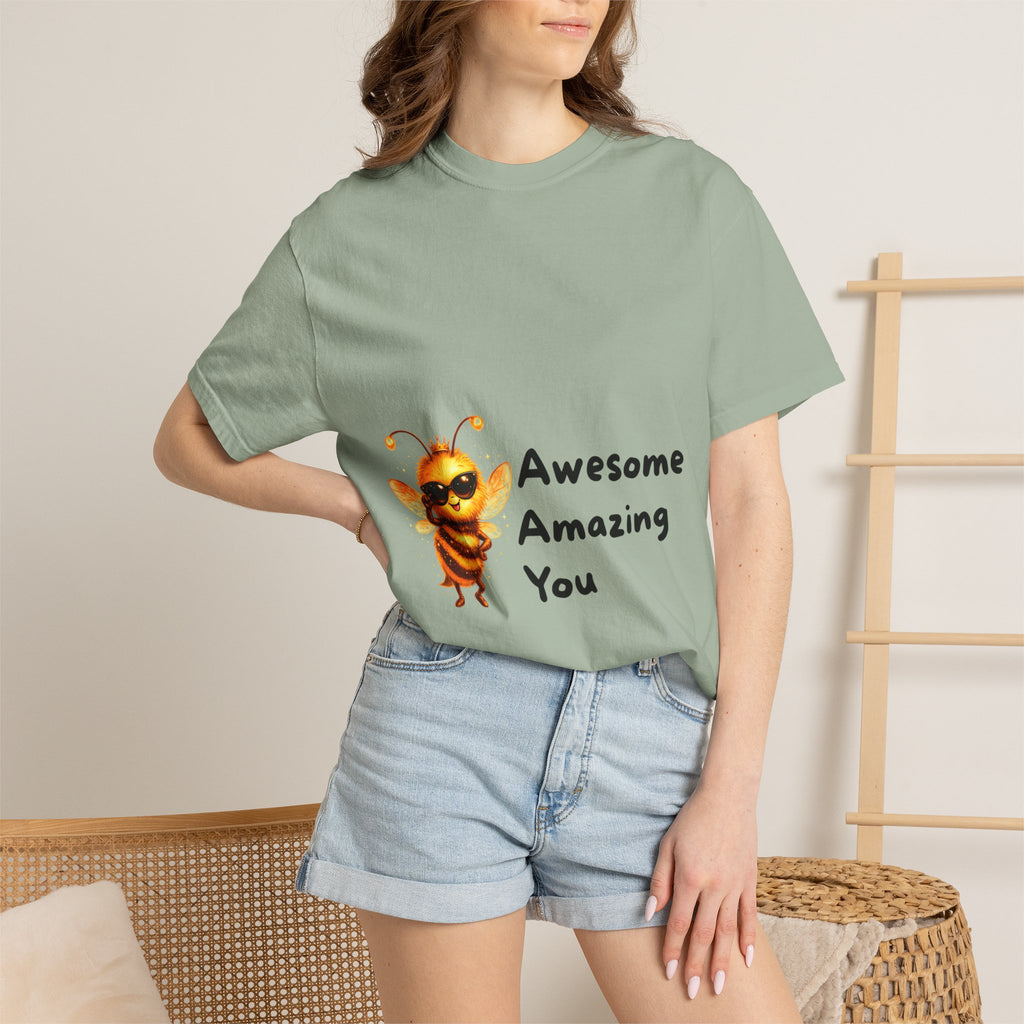 Bee Graphic T-Shirt — "Bee Awesome, Bee Amazing, Bee You" Positive Message Tee